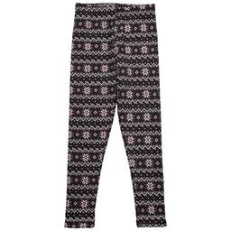 Girls (4-6x) Wallflower Girl(R) Fair Isle Faux Fur Lined Leggings
