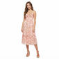 Juniors Trixxi Viney Floral Gauze Smock Ruffle Bodice Midi Dress - image 1