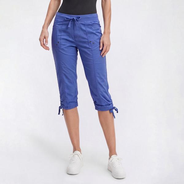 Womens da-sh Emma Ruched Hem Capri Pants - image 