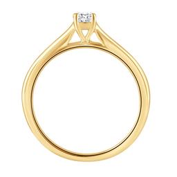 Nova Star® Yellow Gold 1/4ctw. Lab Grown Diamond Engagement Ring