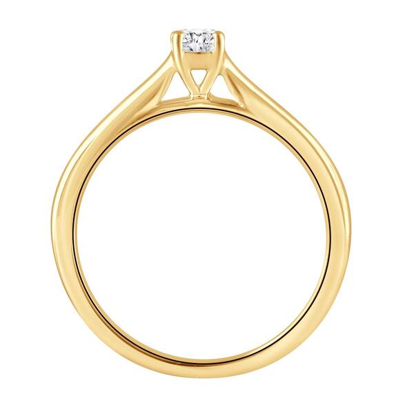 Nova Star&#174; Yellow Gold 1/4ctw. Lab Grown Diamond Engagement Ring