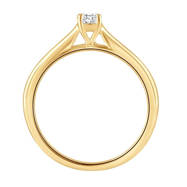 Nova Star® Yellow Gold 1/4ctw. Lab Grown Diamond Engagement Ring