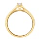 Nova Star® Yellow Gold 1/4ctw. Lab Grown Diamond Engagement Ring - image 4