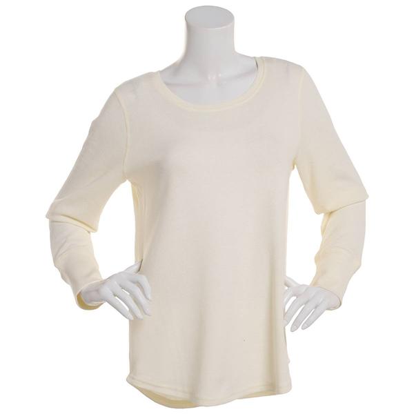 Petite Architect® Long Sleeve Solid Crew Neck Thermal Tee