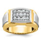 Mens Diamond Classics(tm) 10kt. Gold IBGoodman Diamond Cluster Ring - image 1