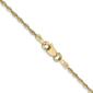 Unisex Gold Classics&#8482; 1.5mm. 14k Extra Light Rope 14in. Necklace - image 3