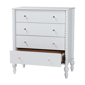 Baxton Studio Callison Spindle 4-Drawer Vertical Chest - image 2