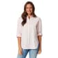 Plus Size Gloria Vanderbilt Amanda Long Sleeve Button Down Top - image 1