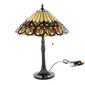 Quoizel Scallop Inverted Heart Tiffany Lamp - image 1
