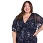 Plus Size R&M Richards Flutter Sleeve Sequin Floral Shift Dress - image 3