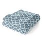 Spirit Linen Home&#40;tm&#41; Velvet Plush Ogee Blue Throw Blanket - image 1