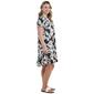 Womens Tiffany & Grey Short Sleeve Floral Ruffle Hem Shift Dress - image 4