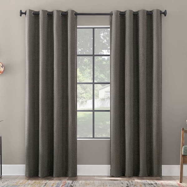 Scott Living Rafaela Textured Blackout Grommet Curtain Panel - image 