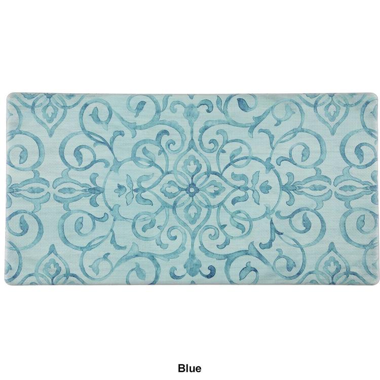 J&V Textiles Cloud Comfort Anti-Fatigue Medallion Kitchen Mat