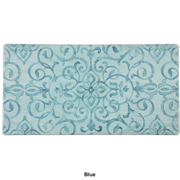 J&V Textiles Cloud Comfort Anti-Fatigue Medallion Kitchen Mat