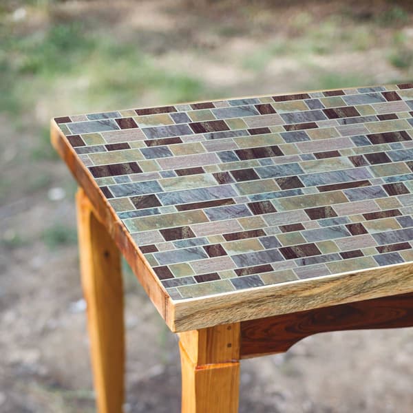 RoomMates&#174; Blue Long Stone Tile Peel & Stick Backsplash