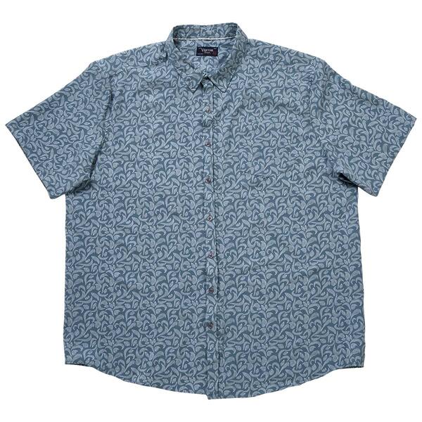 Mens Big & Tall Visitor Stretch Button Down Shirt - Steel Blue - image 