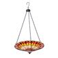 Evergreen 14in. Tiffany Glass Hanging Bird Bath - image 1
