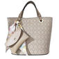 Nanette Lepore Logo Gianna Satchel with Card Case and Scarf - image 1