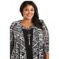 Plus Size R&M Richards 3pc. Mesh Duster Pantsuit - Black/White - image 3