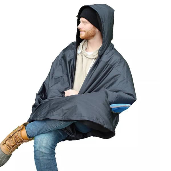 WOLF AnyWear Weather Resistant Exterior Fleece Interior Blanket - image 