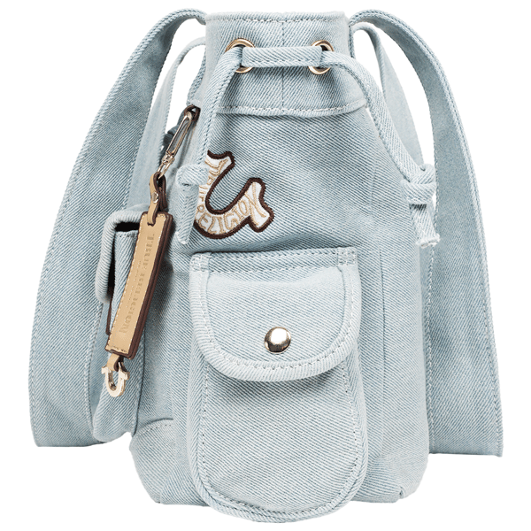True Religion Multi-Patch Denim Tote
