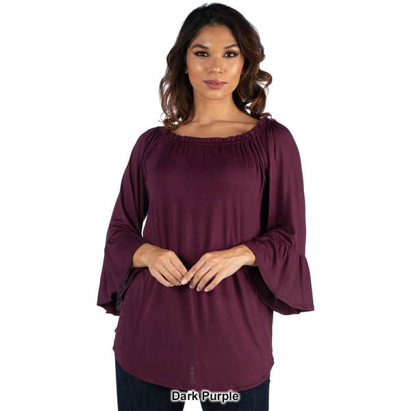 Womens 24/7 Comfort Apparel Loose Fit Tunic Top