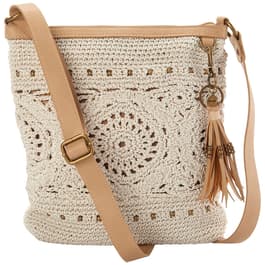 The Sak Lucia Crochet Crossbody - Natural Medallion