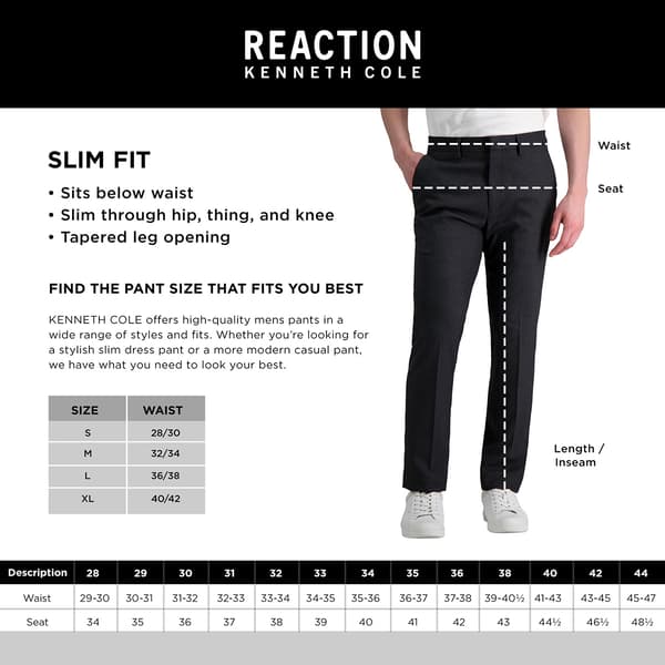 Mens Kenneth Cole&#174; Reaction&#8482; Slim Fit Urban Stretch Dress Pants