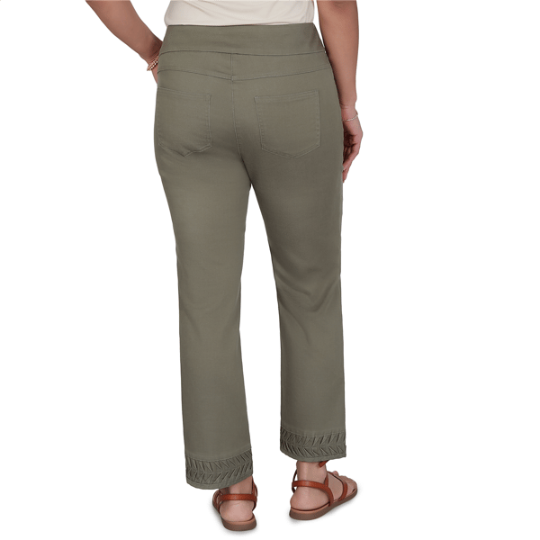 Womens Ruby Rd. Sedona Escape Pleated Hem Denim Ankle Pants