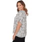 Plus Size Emaline Key Items Short Sleeve Scroll Medallion Blouse - image 3