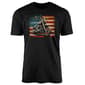Mens Vintage Motorcycle Flag USA Tee - image 1