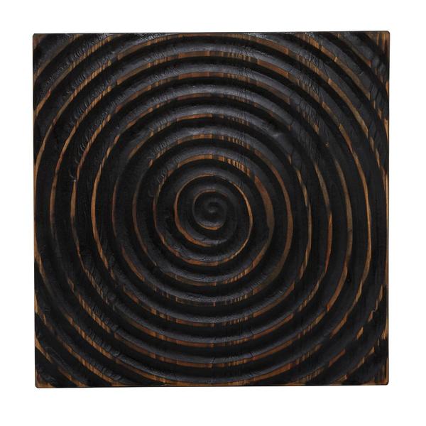 9th & Pike® Black Rustic Wood Accent Table