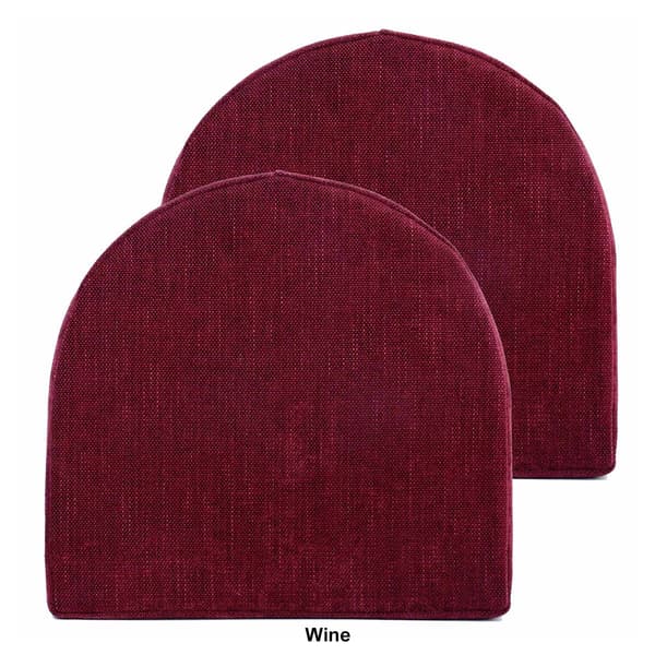 Sweet Home Collection U-Shape High-Density Chair Pads w/ Ties