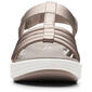 Womens Clarks® Cloudsteppers™ Drift Ease Metallic Wedge Sandals - image 5