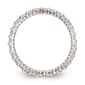 Pure Fire 14kt. White Gold Lab Grown Diamond Shared Prong Band - image 3