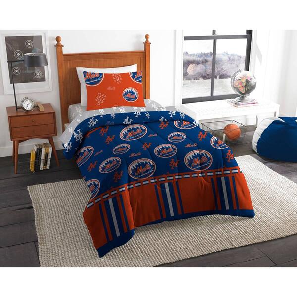 MLB NY Mets Rotary Bed In A Bag Set - image 