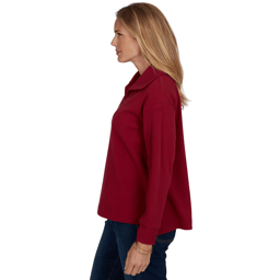 Petite Ruby Rd. English Countryside Solid Rib Knit Sweater