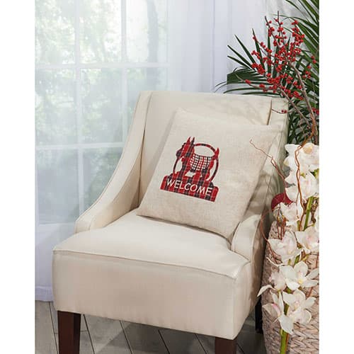 Mina Victory by Nourison Welcome Scottie Decorative Pillow-17x17