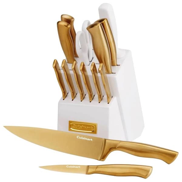 Cuisinart(R) Stainless Steel Gold 15pc. Knife Block - image 