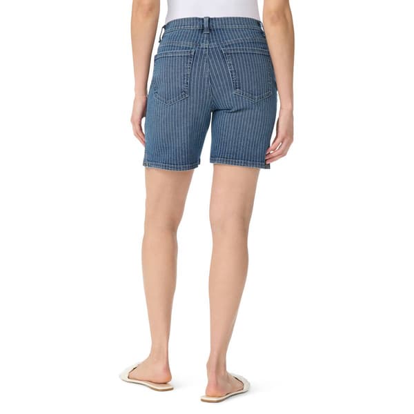 Womens Gloria Vanderbilt Amanda Stripe Bermuda Shorts