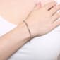 Athra Silver Plated Clear Crystal & Bead Stations Coil Bracelet - image 3