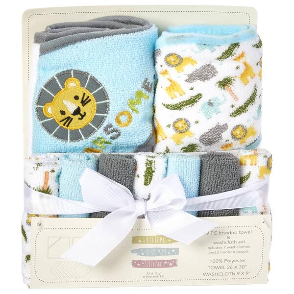 Baby Elements 9pc. Lion Safari Bath Set - image 