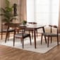 Baxton Studio Amato Mid- Century 5 Piece Dining Set - image 5