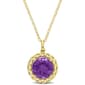 Sophia B 2 1/4ctw. African Amethyst Round Pendant - image 1