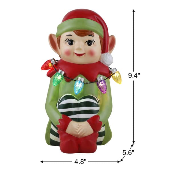 Mr. Christmas 9in. Nostalgic Ceramic Elf Figure