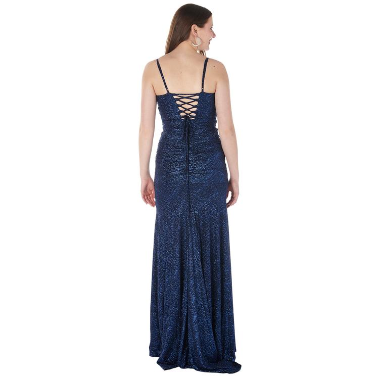 Juniors Emerald Sundae Glitter Twist Front Sheath Dress