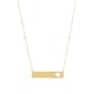 Gold Classics(tm) 14kt. Yellow Gold Cut-Out Bar Cable Chain Necklace - image 1