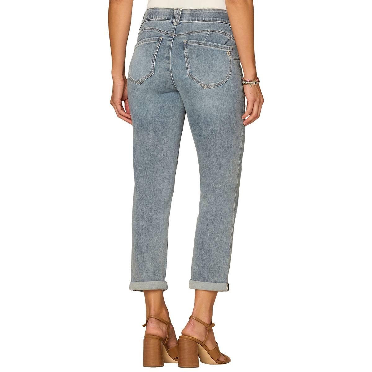 Petite Democracy “Ab”solution® Mid Rise Roll Cuff Ankle Jeans