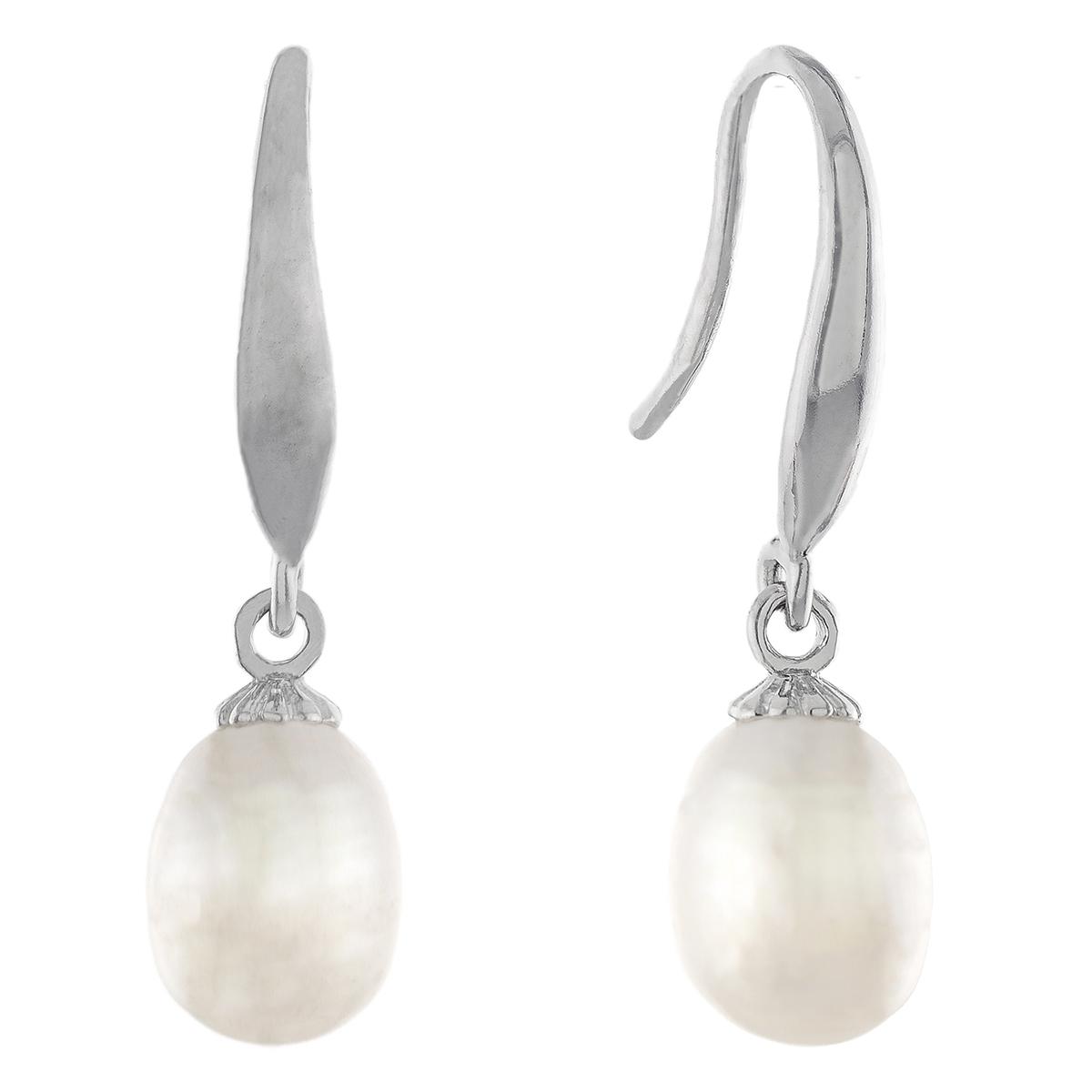 Sterling Silver 7.5mm Freshwater Pearl Earrings